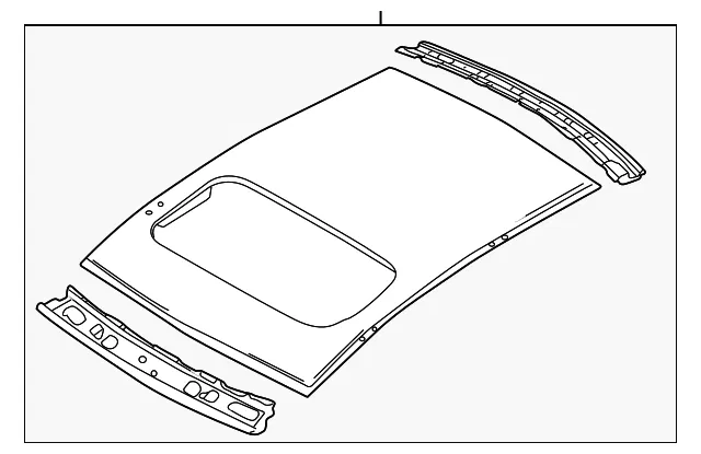 Roof Panel - Mazda (b2yk7060x)