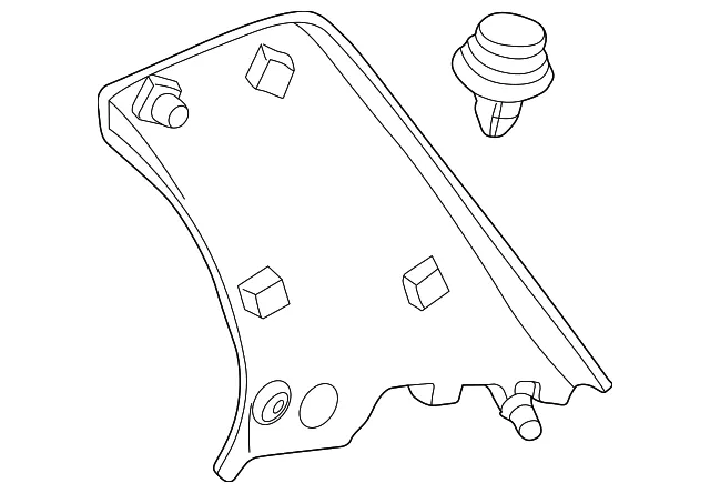 Interior Quarter Panel Trim Panel - Mazda (b30d6826080)