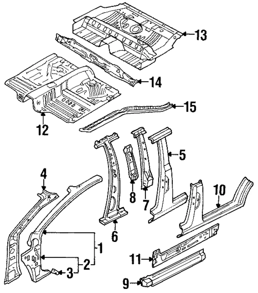 Outer Rocker Panel - Mazda (b45571270b)