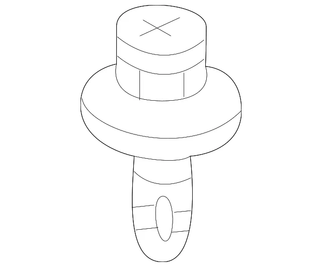 Body B-Pillar Trim Panel Clip - Mazda (b46768ac380)