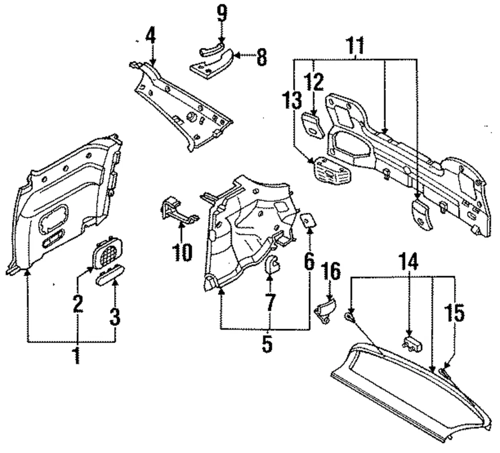 Hinge Cover - Mazda (b49968875a02)