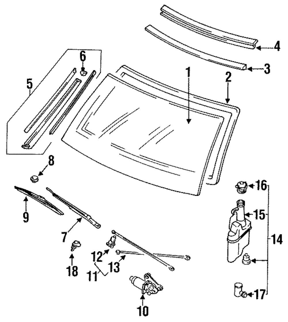 Upper Molding - Mazda (b4y750601a)