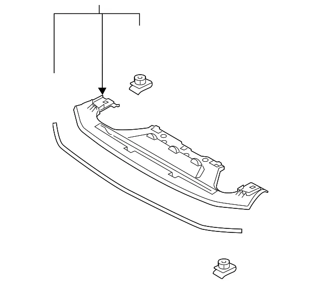 Bumper Cover Support Rail - Mazda (b61k500s0)