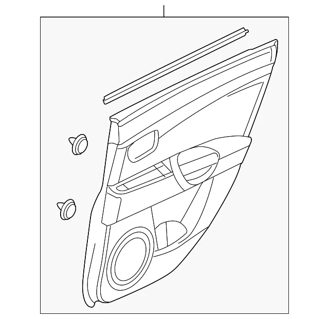 Door Interior Trim Panel - Mazda (ban76852yb30)