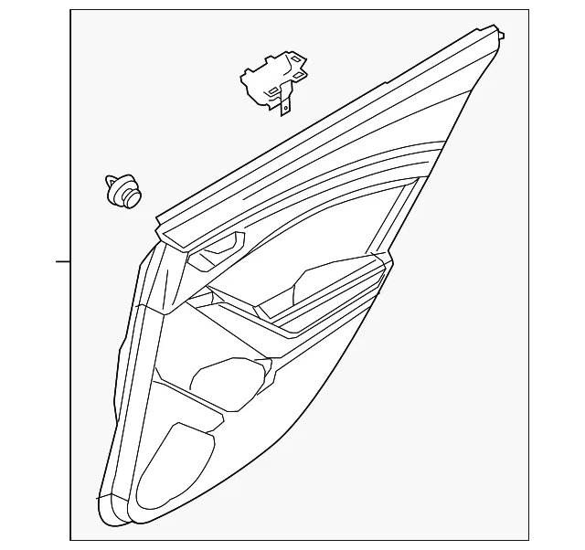 Door Interior Trim Panel - Mazda (bang68520a39)
