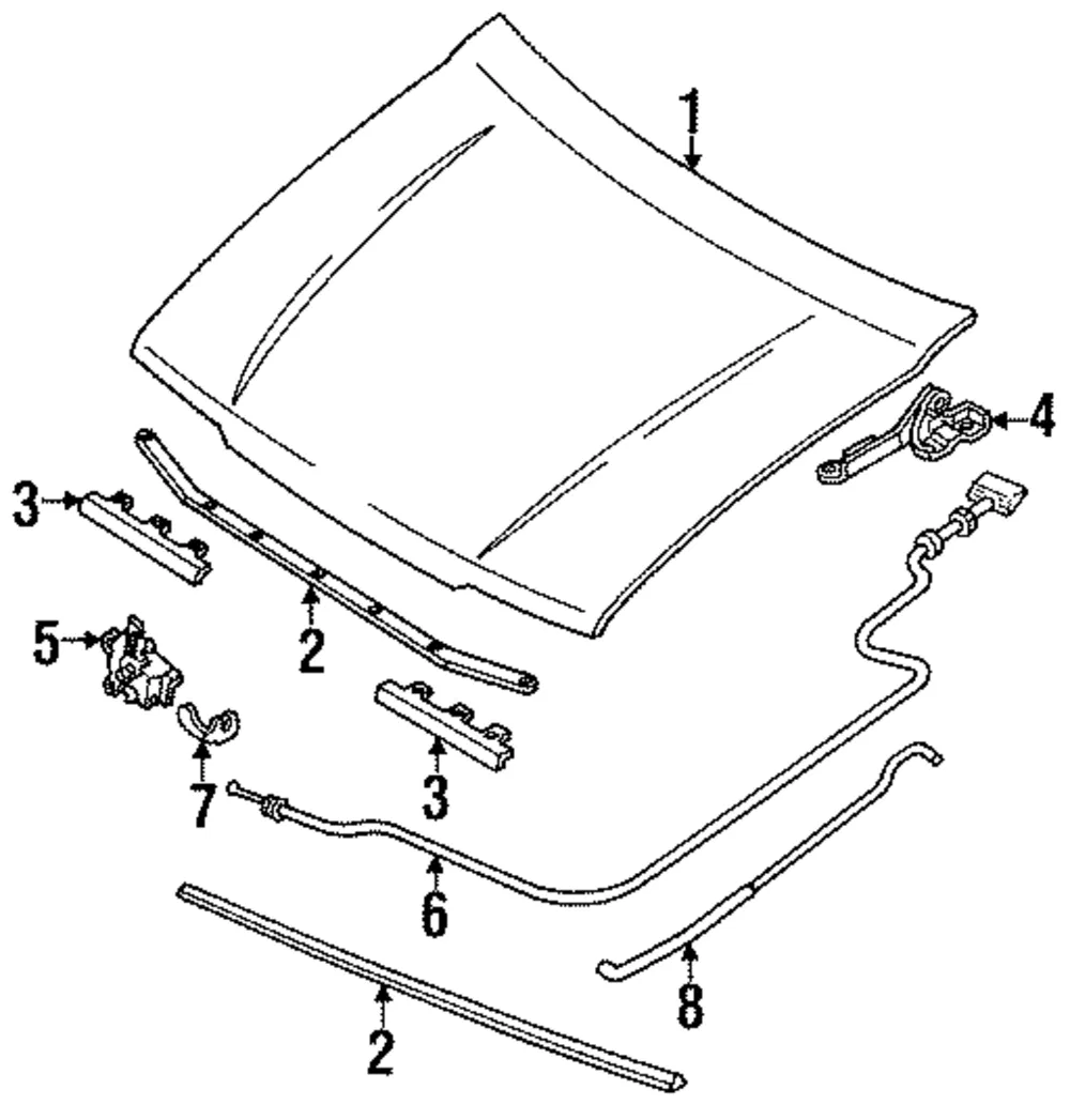 Hood - Mazda (bb0s52310b)