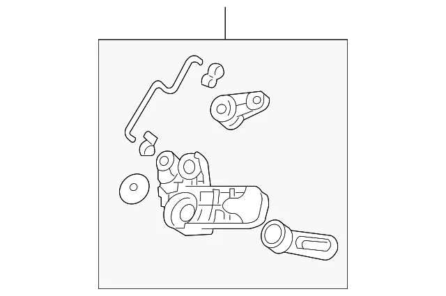 HVAC Mode Door Lever Link - Mazda (bbm461b20)