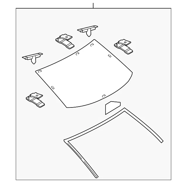 Back Glass - Mazda (bbm463930)