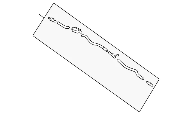 Windshield Washer Hose - Mazda (bbm4674d0)