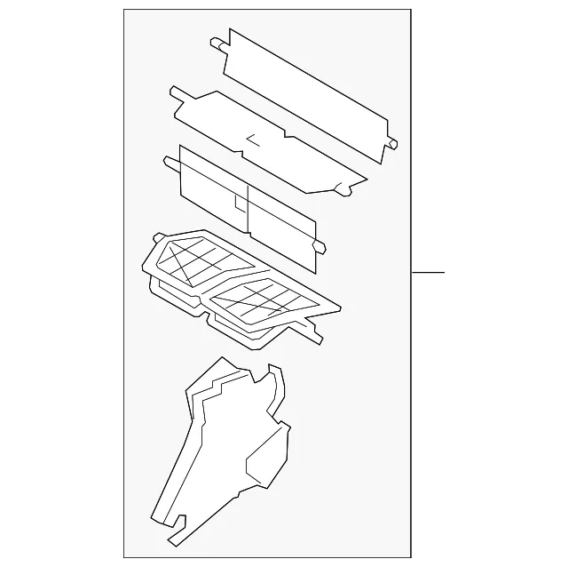 HVAC Mode Door - Mazda (bbm561a1z)
