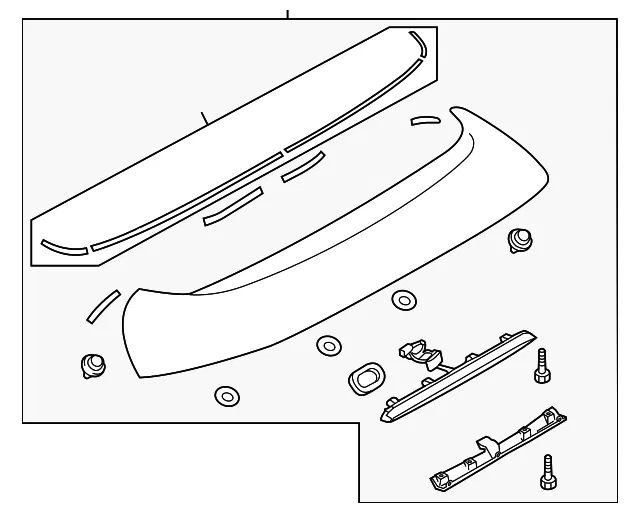 Spoiler Assembly - Mazda (bbn551960f87)
