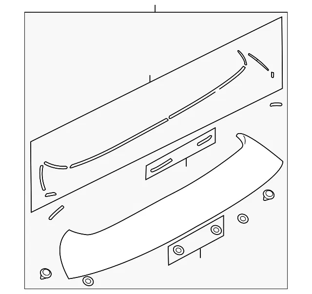 Spoiler Assembly - Mazda (bbr651960c85)