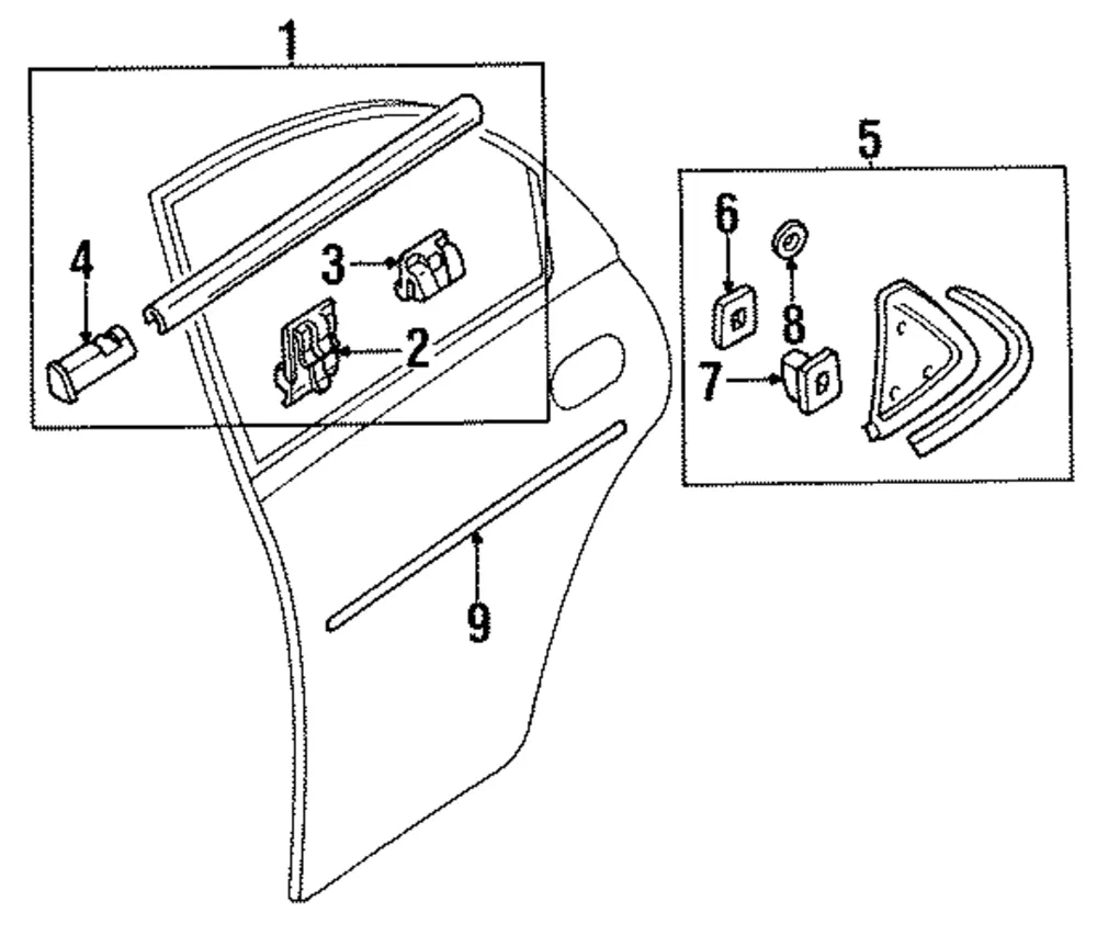 Belt Molding - Mazda (bc1m50670b)