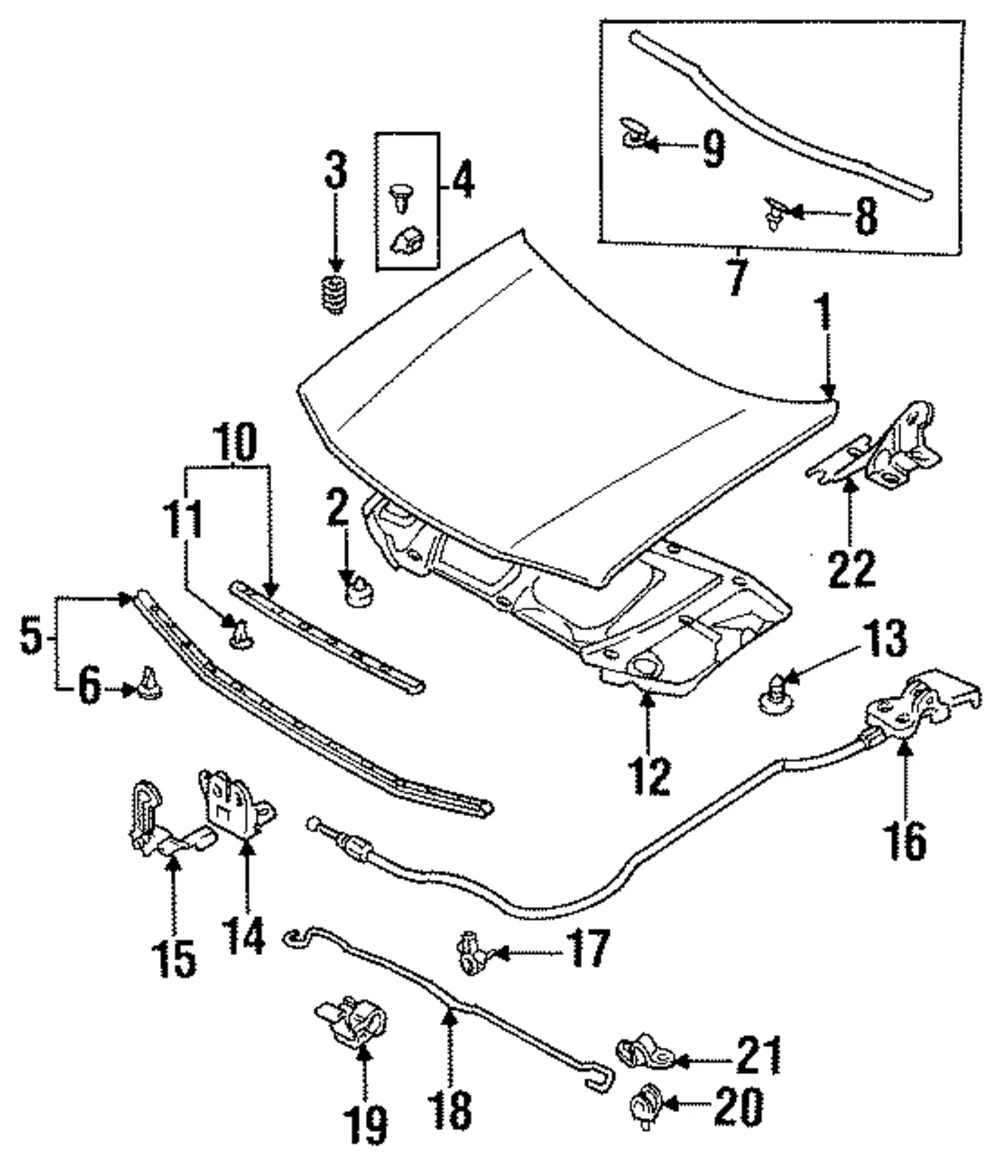 Hood - Mazda (bc1m52310p)