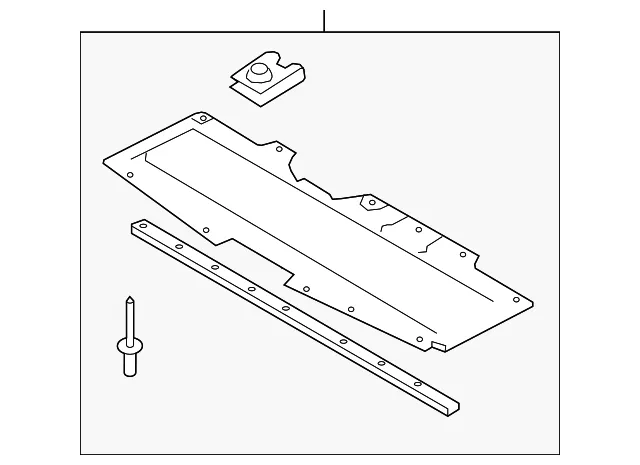 Radiator Support Splash Shield - Mazda (bckb5611y)