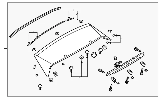 Spoiler Assembly - Mazda (bckd51960g)