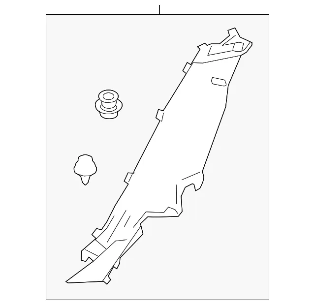 Body C-Pillar Trim Panel - Mazda (bcke68760a02)
