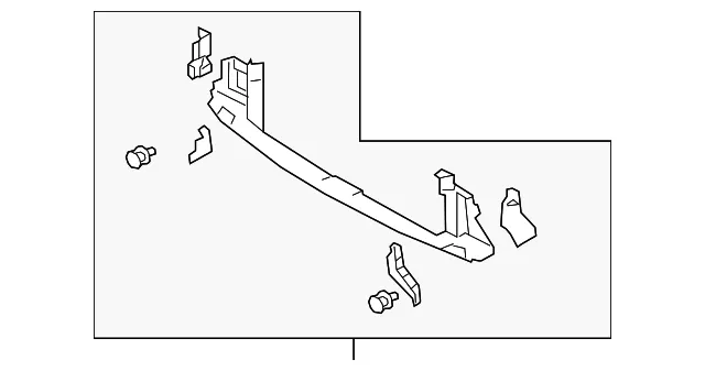 Radiator Support Air Deflector - Mazda (bckn50a20a)