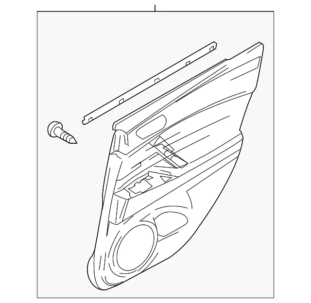 Door Interior Trim Panel - Mazda (bcn868530n31)