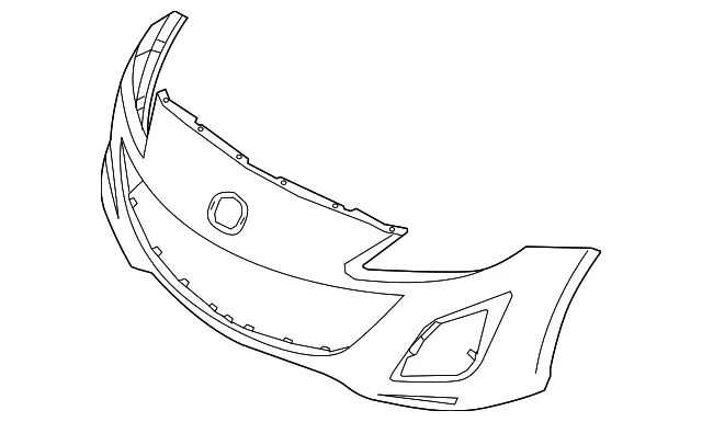 Bumper Cover - Mazda (bcw850031jbb)