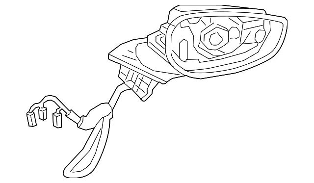 Mirror Assembly - Mazda (bdlp69121h)