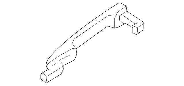Exterior Door Handle - Mazda (bdts72410dpr)