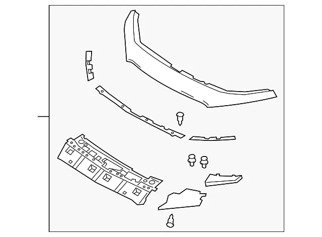 Bumper Cover Spacer Panel - Mazda (bdtt507e0b6d)