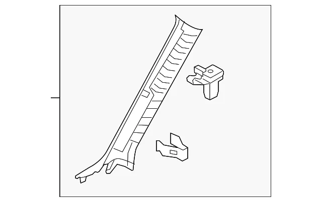Body A-Pillar Trim Panel - Mazda (bdtt6817075)