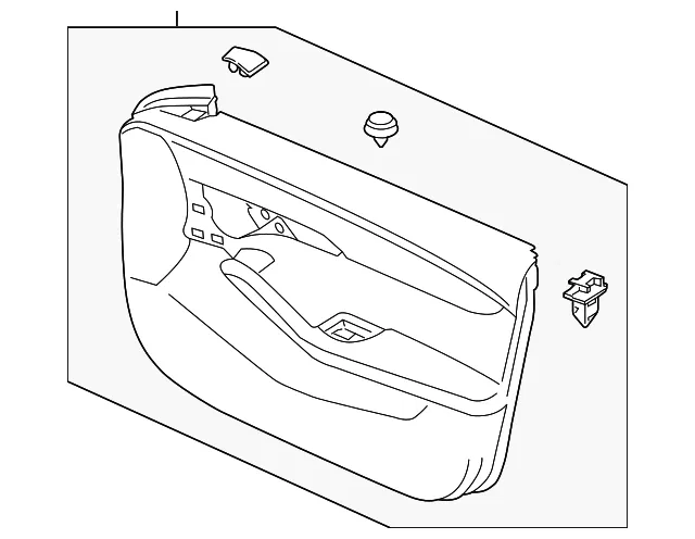 Door Interior Trim Panel - Mazda (bedp68450d27)