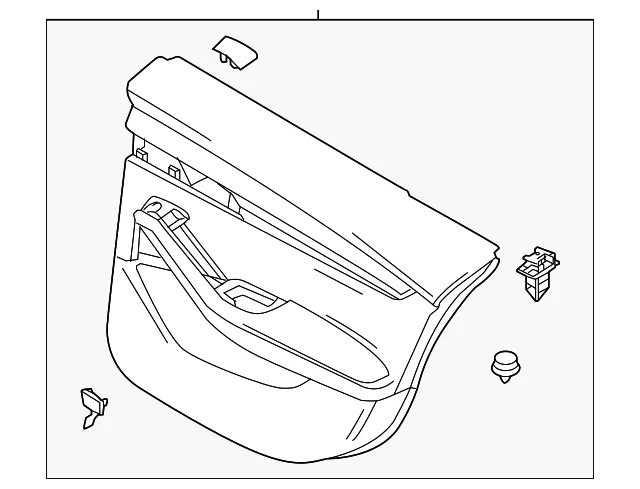 Door Interior Trim Panel - Mazda (bedr68550a27)