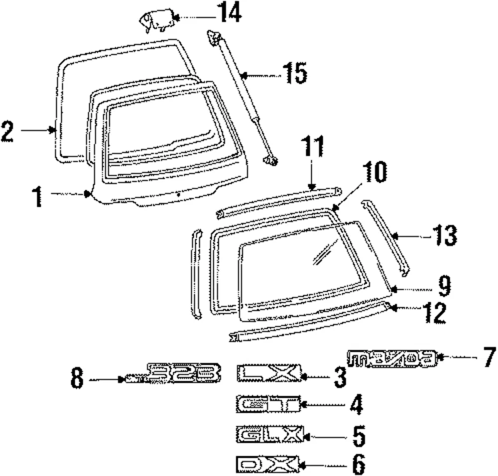 Nameplate - Mazda (bf6751720a)
