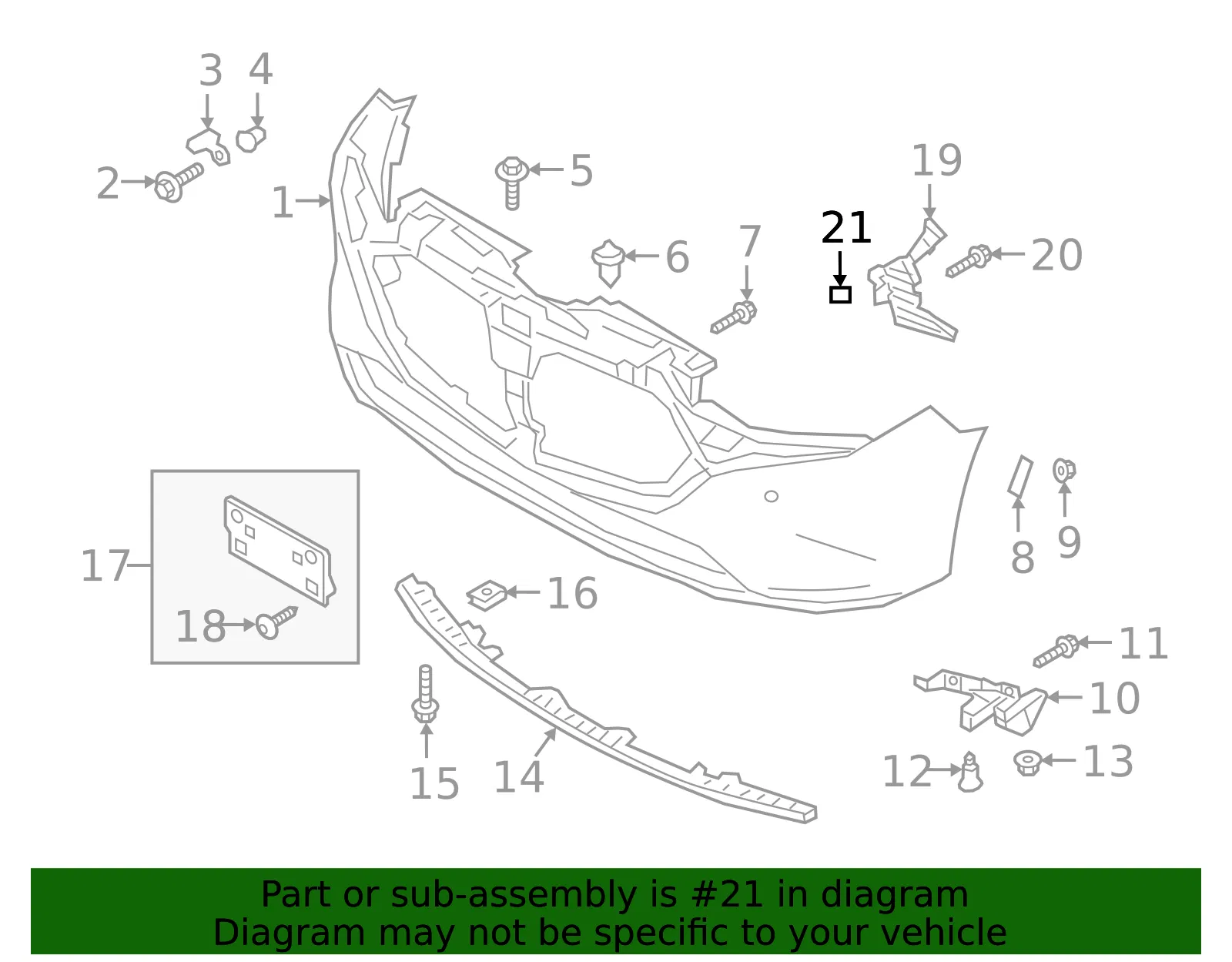 Bumper Cover Seal - Mazda (bfrw502g1)