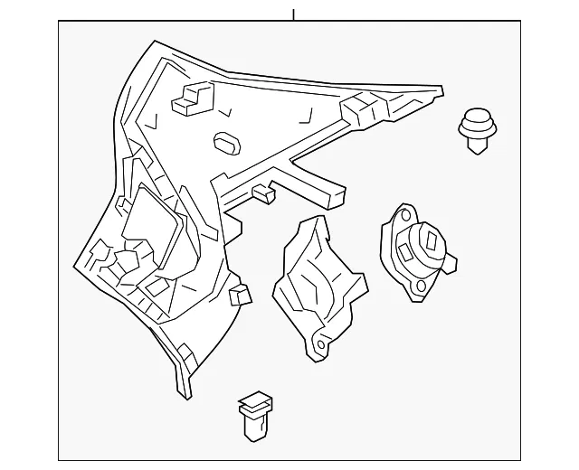 Interior Quarter Panel Trim Panel - Mazda (bhan6825002)