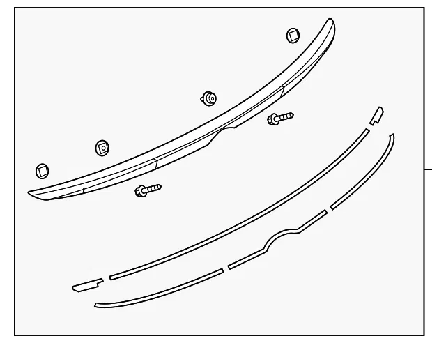 Spoiler Assembly - Mazda (bhn151960a51)