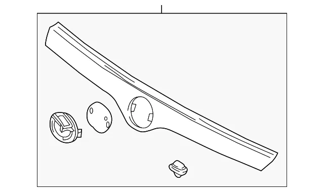 Grille Molding - Mazda (bj0e50710b)