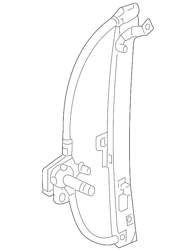 Window Regulator - Mazda (bj0e58590b)
