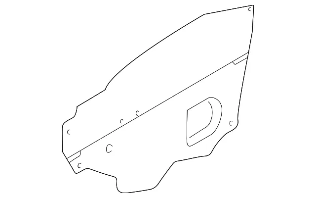 Door Water Deflector - Mazda (bj0f59861c)
