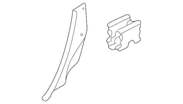 Interior Quarter Panel Trim Panel - Mazda (bj3d68760a65)