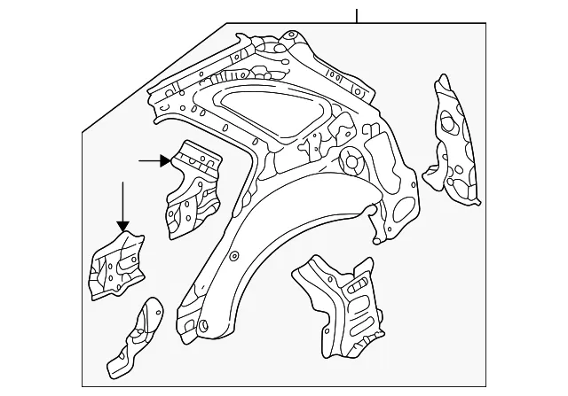 Quarter Panel - Mazda (bj3k7011xb)