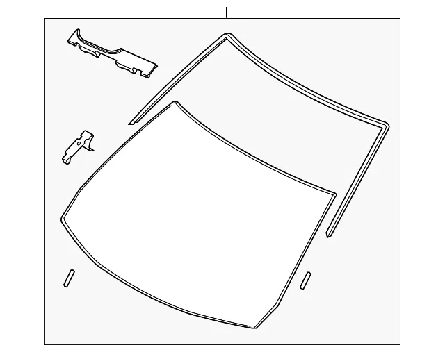 Windshield - Mazda (bjm563900a)
