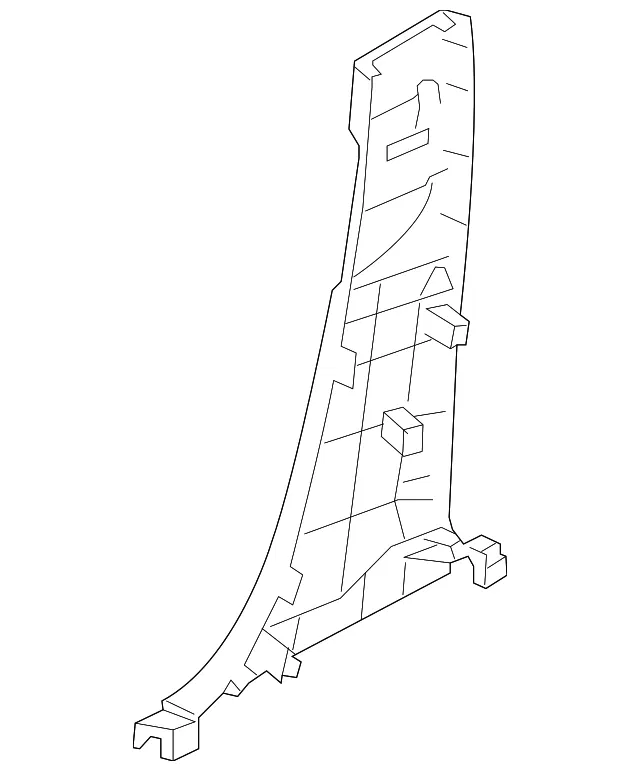 Door Pillar Post Trim Set - Mazda (bjs76823002)
