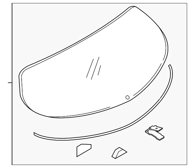 Lift Gate Glass - Mazda (bjt663930g)