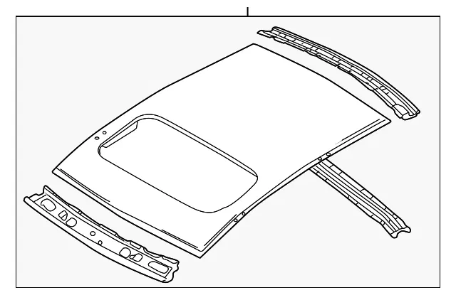 Roof Panel - Mazda (bjyl7060x)