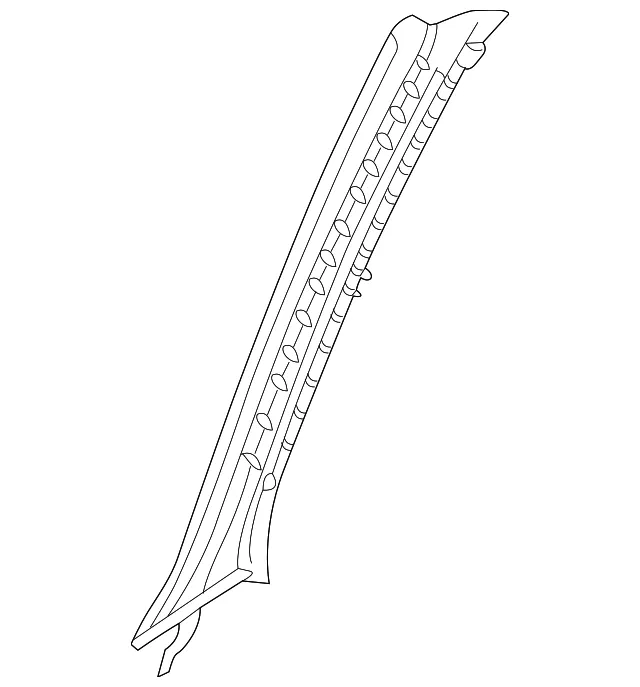 Body A-Pillar Trim Panel - Mazda (bl8d6816080)