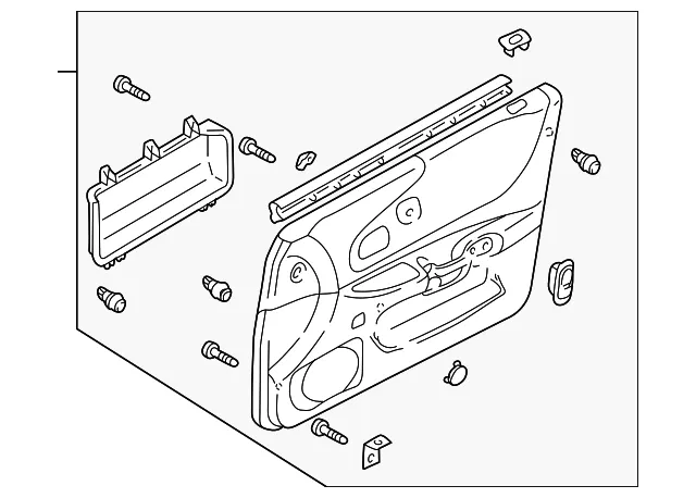 Door Interior Trim Panel - Mazda (bl8d68420d82)