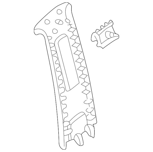 Door Pillar Post Trim Set - Mazda (bn6a68210a03)