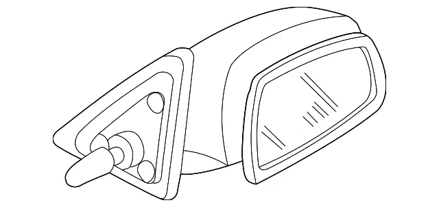 Mirror Assembly - Mazda (bn6b6918027)