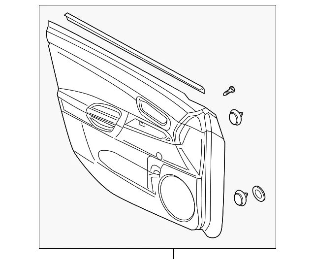 Door Interior Trim Panel - Mazda (bn8e6845yf30)