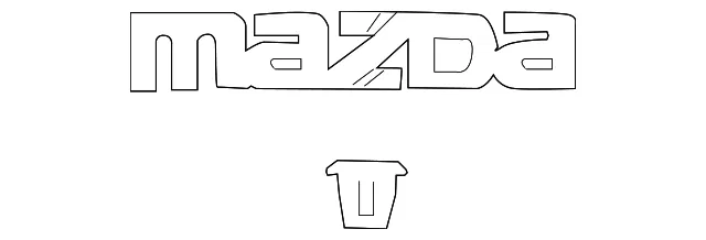 Deck Lid Emblem - Mazda (bn8v51710a)