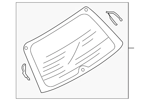 Back Glass - Mazda (bn8v63930b)
